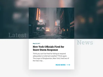 Web design article post concept (blog and homepage - case study) article blog city clean concept dailyui design flat 2.0 layout minimal new york news nextap post slab snow web webdesign website
