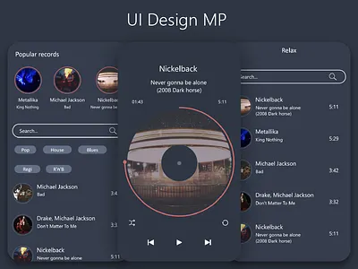 Design music player adobe xd android app design music player uidesign