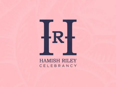 Celebrant Logo blue branding celebrant design floral icon logo minimal pink wedding