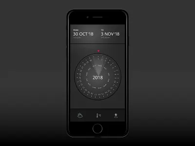 Date Picker - UI Ninja Challenge #1 app design date picker design design thinking ui user experience design user interface ux uxdesign