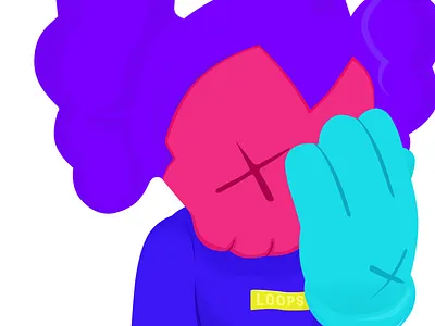Loops_Kaws 插图 设计