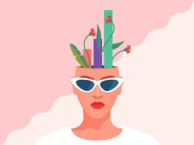 Growth Mindset art business editorial fashion flat growth illustration portrait