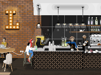 Lamiz Project illustation pixelart