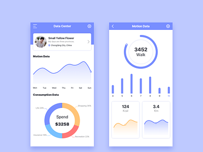 Data chart app ui ux