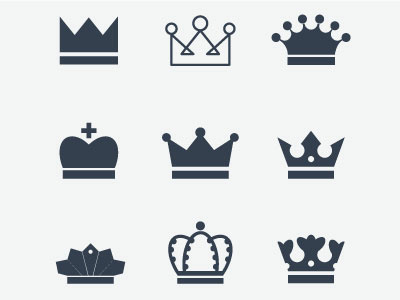 Crowns vector pack crown crowns drawing icons illustration symbols vector