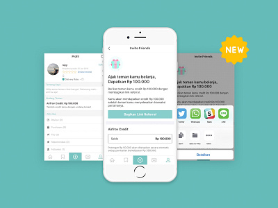 Invite Friends design mobile mobile app ui ui ux uid