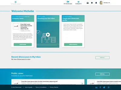 Showcaser Art Board 1 app cv design digital platform information architecture prototyping ui user centre design ux video video app wireframing