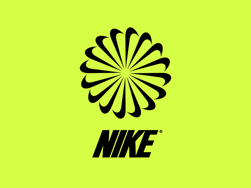 nike pinwheel logo history
