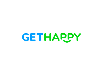 GetHappy Logo happy logo psychiatry smile