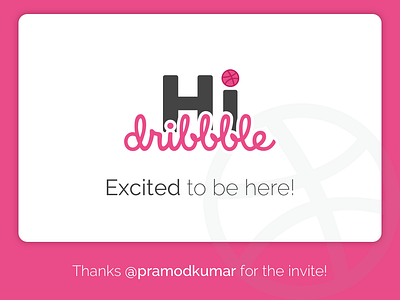 Hello dribbble first shot