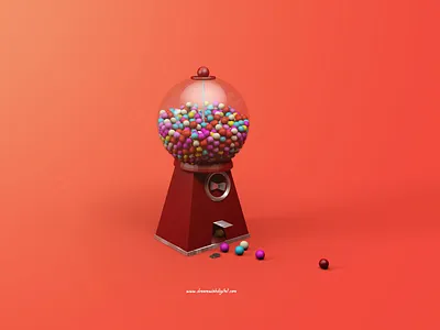GUMDROPS! c4d candy low poly