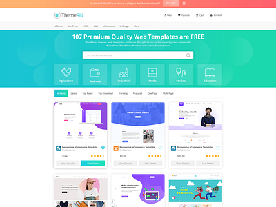 Theme Marketplace Design psd psd design ui ui template uidesign web