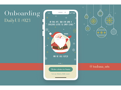 DailyUI#023 "Onboarding" app christ the redeemer christmas dailyui dailyui 023 dailyui challenge dailyuichallenge green illustration illustrator onboarding onboarding ui santa claus santaclaus sketch ui ux walk through walktrough winter