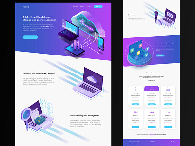 Cloud Storage | Website concept dark design gradient modern ui user interface ux web web design website