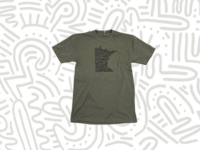 Minnesota T-Shirt Collab with CHUX PRINT design illustration minneapolis minnesota mn sketch st. paul state illustration tshirt tshirt design tshirt graphics usa