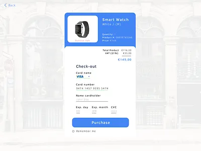 Checkout page Smart Watch checkout checkout page ecommerce smart watch