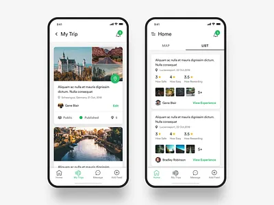 Travel App android application ios ios app mobile app ui ux