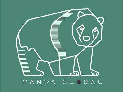 Panda dailylogochallenge illustration line art logo