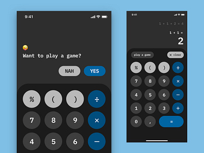 Calculator #004 app app concept calculator dailyui dailyui 004 game ui ux design