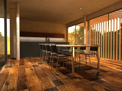 Sunset Meeting Room 3d 3d art architechture archviz