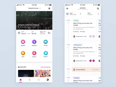 Event Schedule Page agency event event agency event app minimalist schedule schedule design scheduler startup ui ux