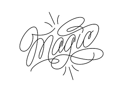 my lettering "Magic" art calligraphy design hand handlettering lettering letteringlogo logo sign type typography