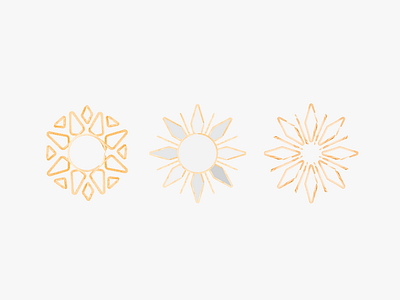 Geometric Sun Icons badge branding concept concepting design geometric design icon illustration logo logo a day logo concepts logo design logo design branding sun sun icon sun logo vector