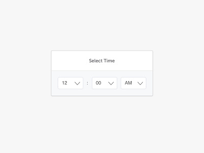 Time Picker input field minimal time picker