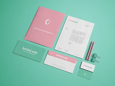 SmileCode :) branding business card code corporate identity dental dentist identity mistershot smile stationery design stationery mockup