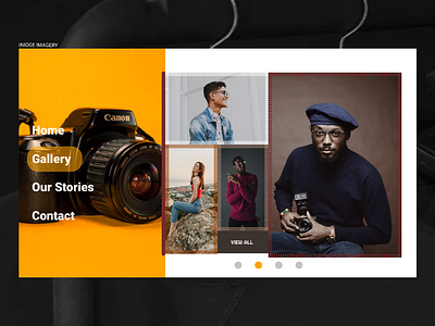 a photographer gallery branding design flat icon minimal typography ui ux web website