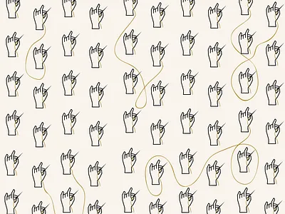 The Thread Collective pattern brand branding hand illustration needle pattern sewing thread