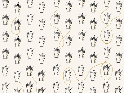 The Thread Collective pattern brand branding hand illustration needle pattern sewing thread