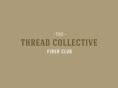 The Thread Collective logo brand branding creatives design green hand illustration logo pink sewing thread typography