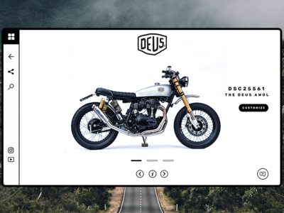 Deus Ex Machina canggu design deus minimal motorbike screen ui visual web