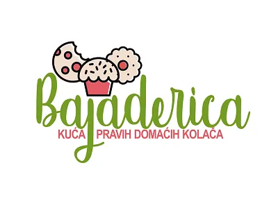 Bajaderica - logo for homemade cookies company design logo nebojsareljin