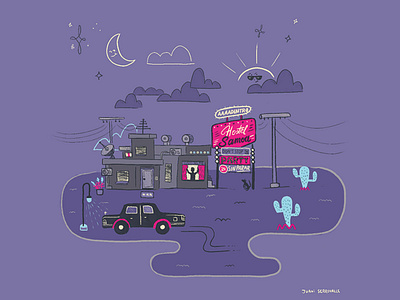 Illustration — Hostel Samoa design digital drawing graphic graphic design icon illustration landscape lettering type ux vector