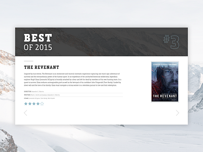 Best of 2015 [Daily UI / Day 063] 063 dailyui dailyui063 design graphic design ui web web design