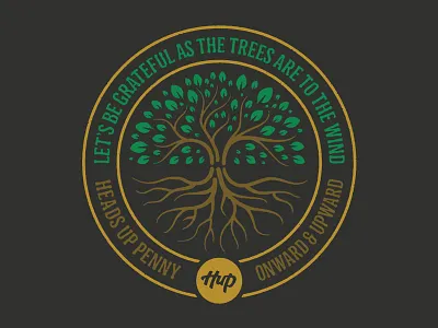 Heads Up Penny branding design illustration logo shirt design