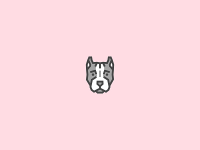 American Pitbull Terrier animal animal art branding breeds cute dog dog icon dog illustration face fido illustration k9 logo pet pet design pitbull puppy simple terrier vector