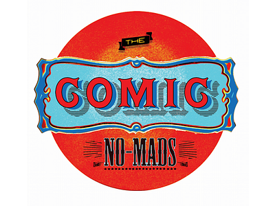 THE COMIC NOMADS branding design logo