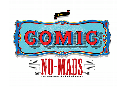 THE COMIC NOMADS branding design logo