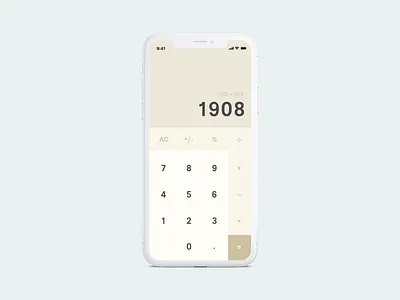 Daily UI 004 - Calculator calculator calculator app clean daily ui design iphone ui