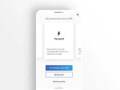 Safe.fi IAP | Paywall screen adobexd apps design iap interactive ios minimal paywall ui user experience user interface ux