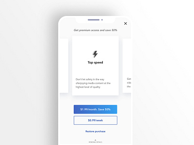 Safe.fi IAP | Paywall screen adobexd apps design iap interactive ios minimal paywall ui user experience user interface ux