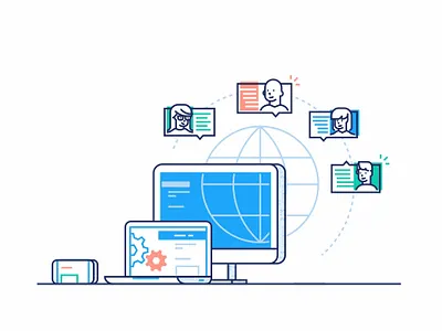 Communication Connection automatic avatar chat communication enterprise gradient message security space technology user web