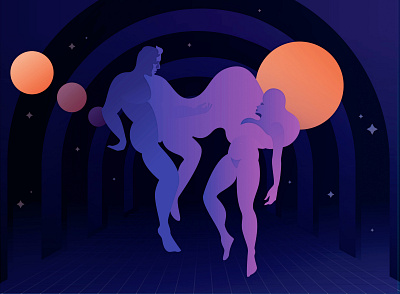 More Than Human illo illustration more than human sci fi space theodore sturgeon