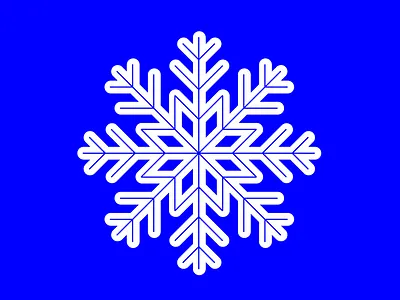 Pretty Little Snowflake design geometric illustration lines minimal snow snowflake thick thick lines vector