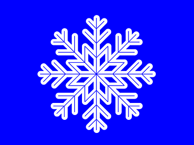 Pretty Little Snowflake design geometric illustration lines minimal snow snowflake thick thick lines vector