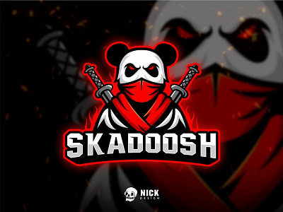 Panda Ninja Esport Logo animals branding character design clean design design esport logo esports gaming gaming logo illustration logo logo game mascot panda logo panda ninja sport logo sports stickers streamer twitch