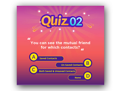 Quiz Poster banner branding colorfull design illustration mobile typography ui ux vector web website